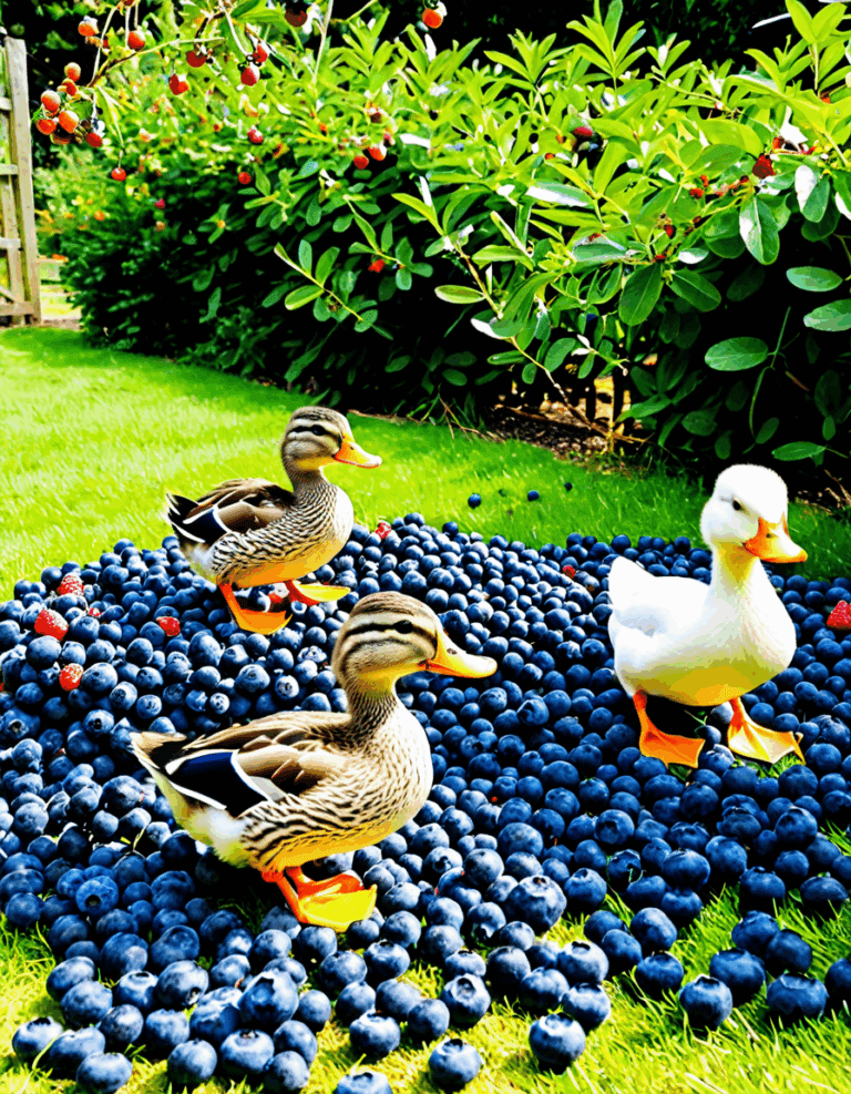 can ducks eat blueberries