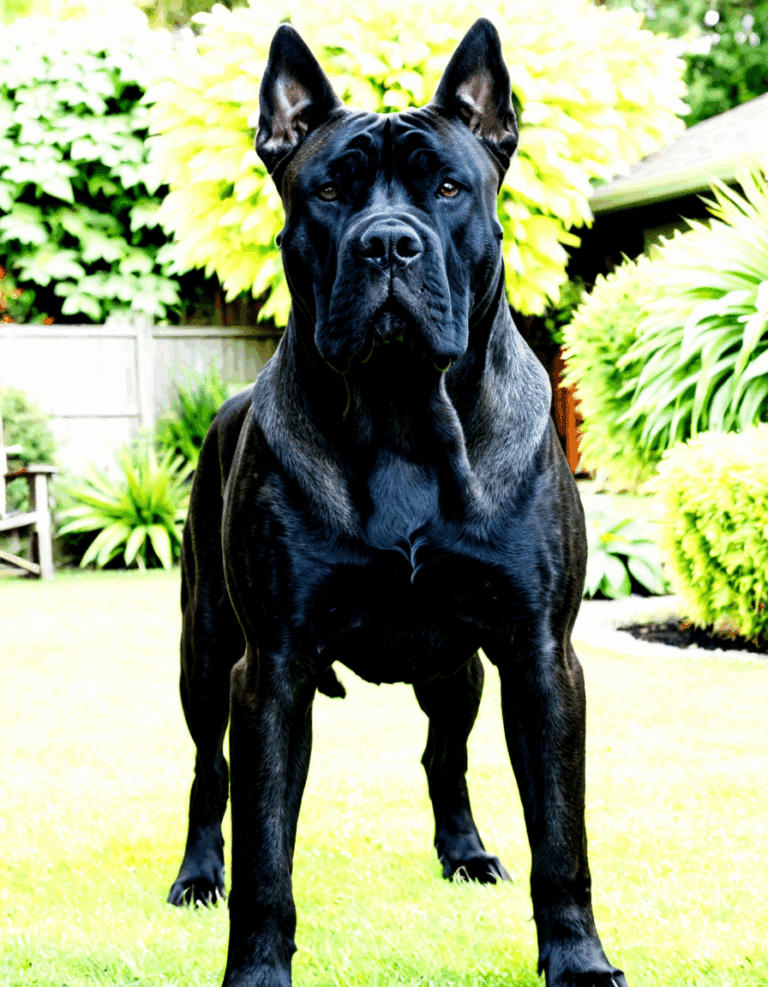 cane corso with ears