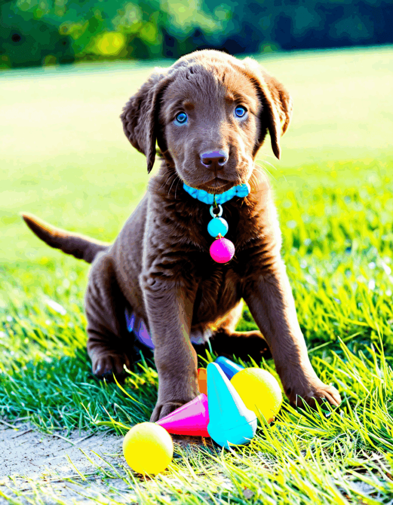 chesapeake bay retriever puppy