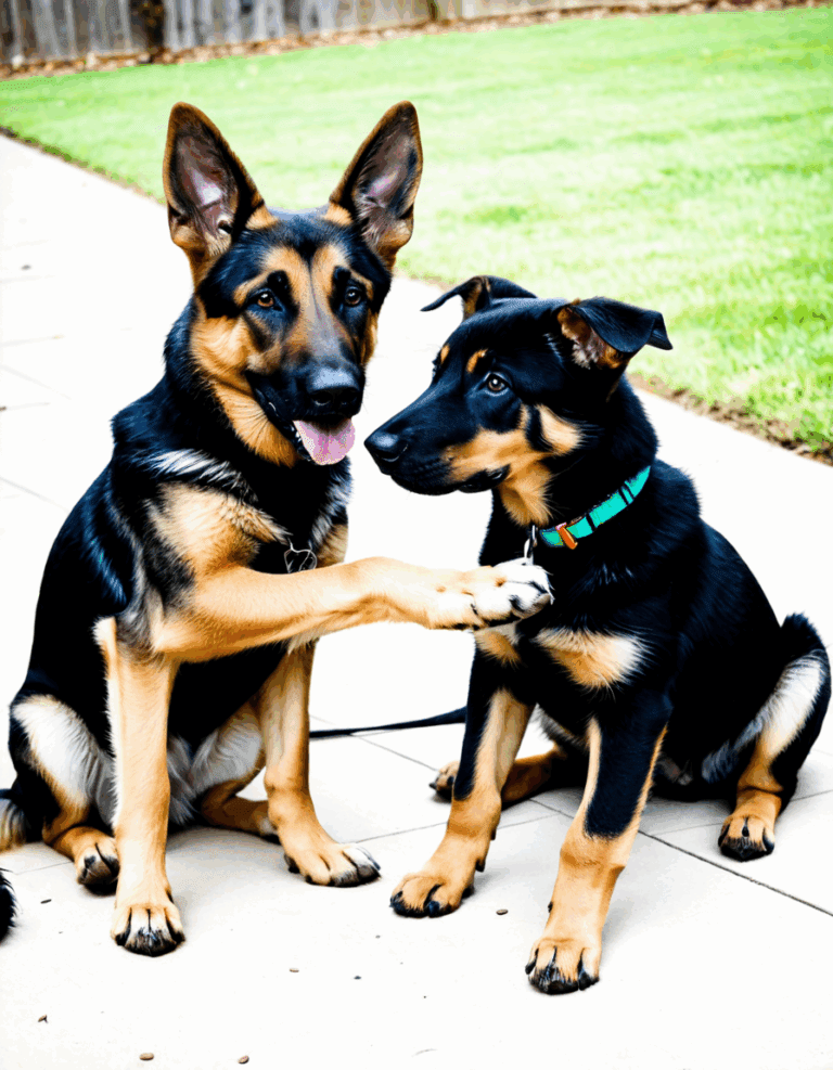 german shepherd dobie mix