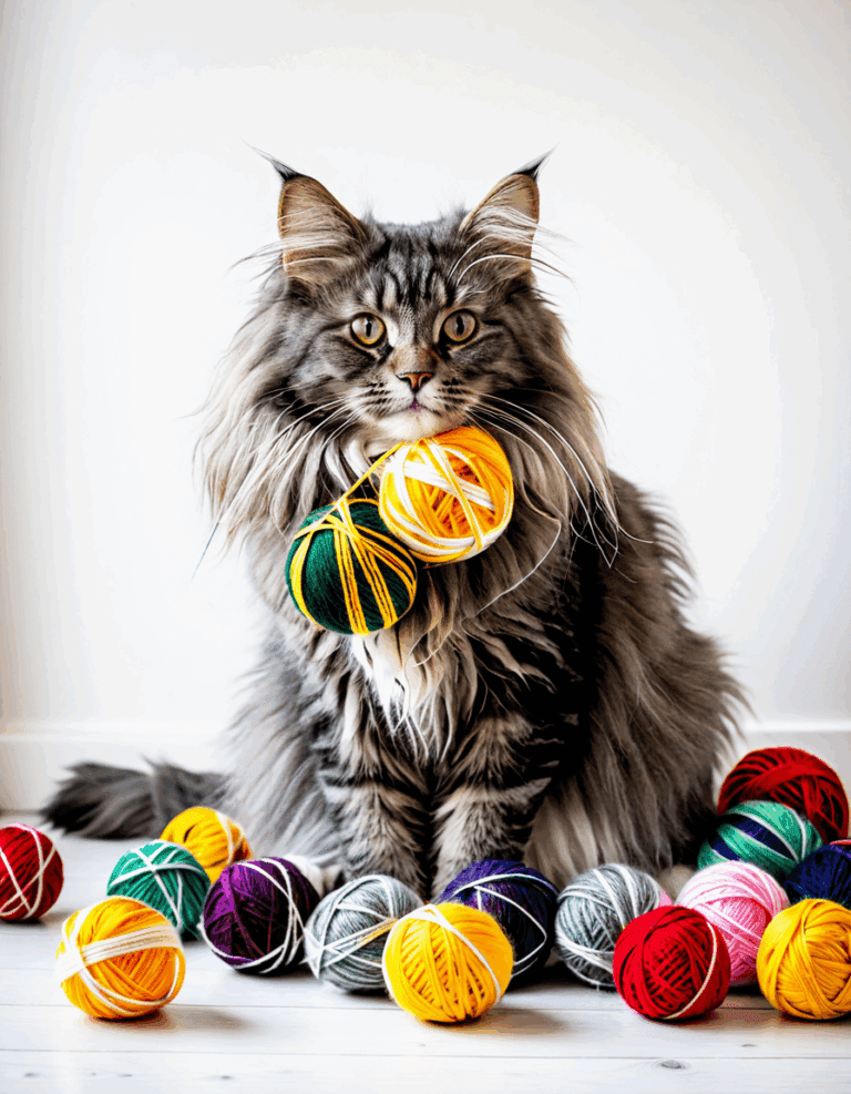 grey norwegian forest cat