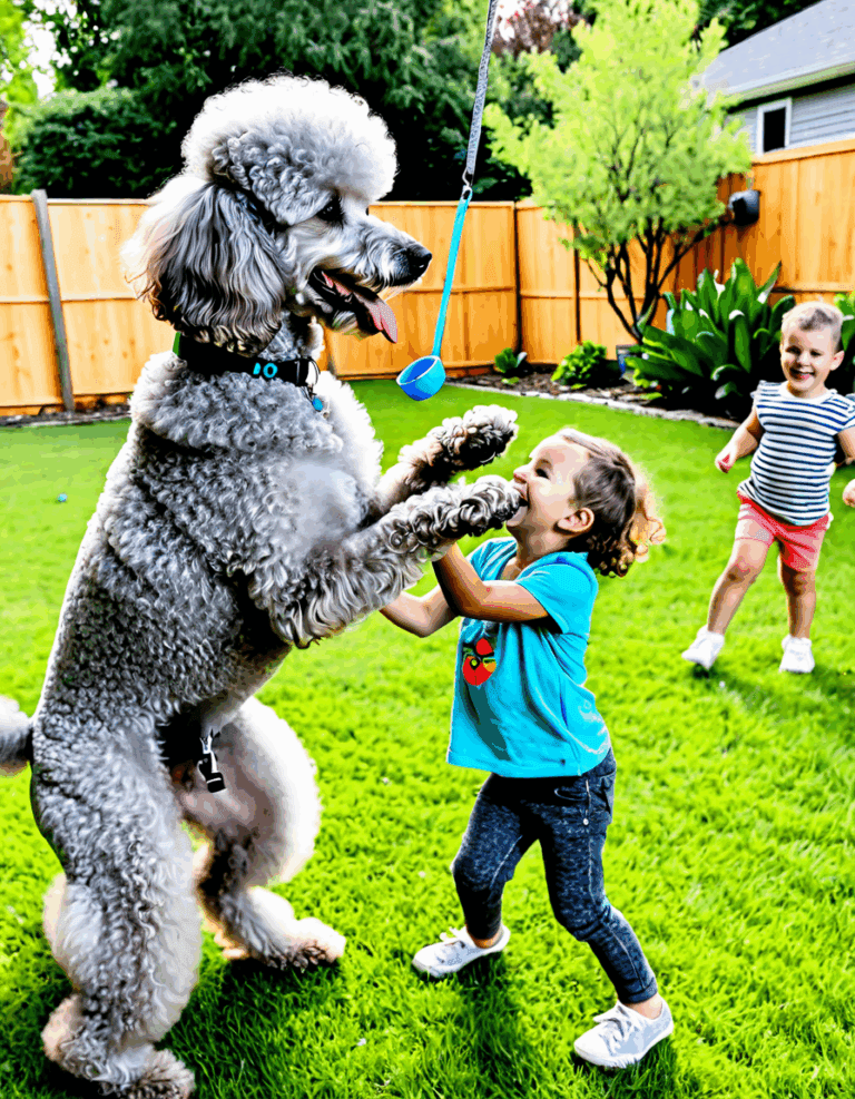 grey poodle