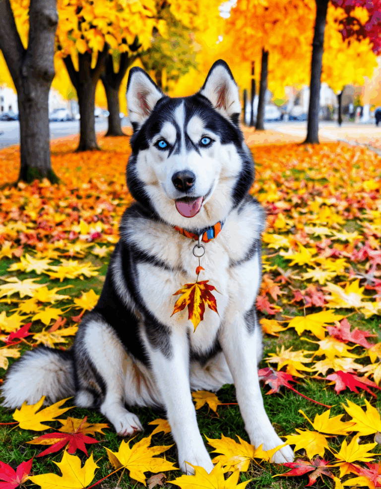 husky dog blue eyes
