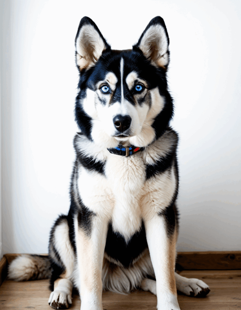 husky mixed shepherd