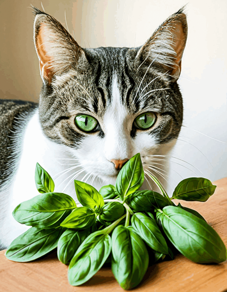 is basil bad for cats