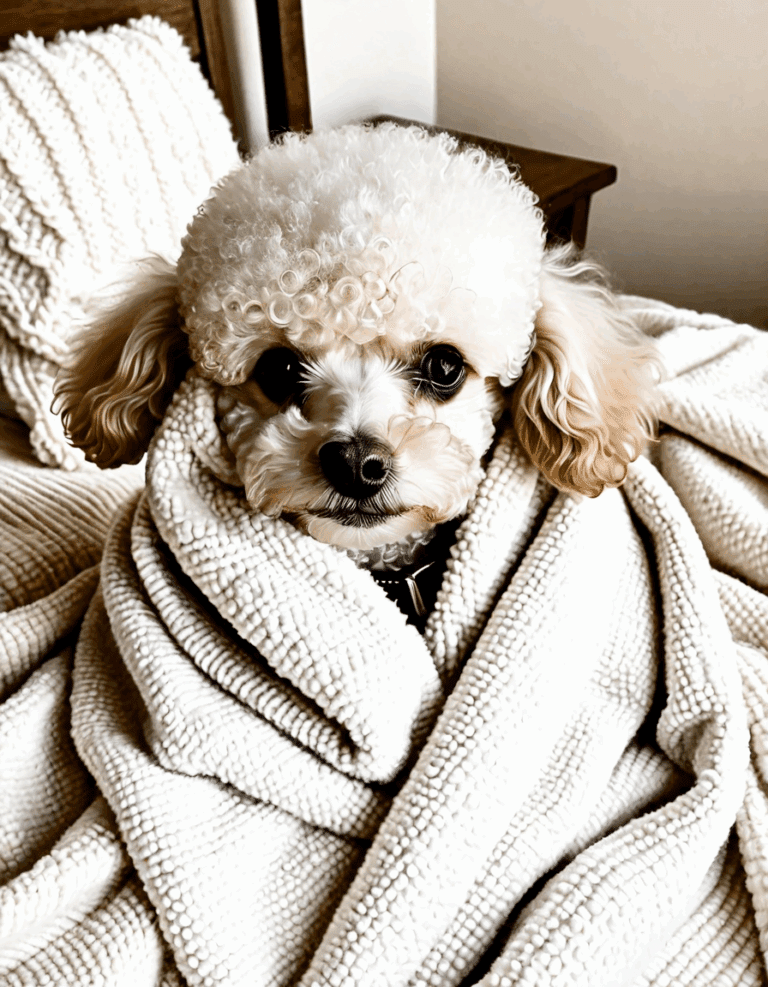 white mini poodle