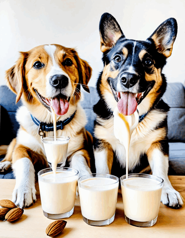 can dogs eat almond milk