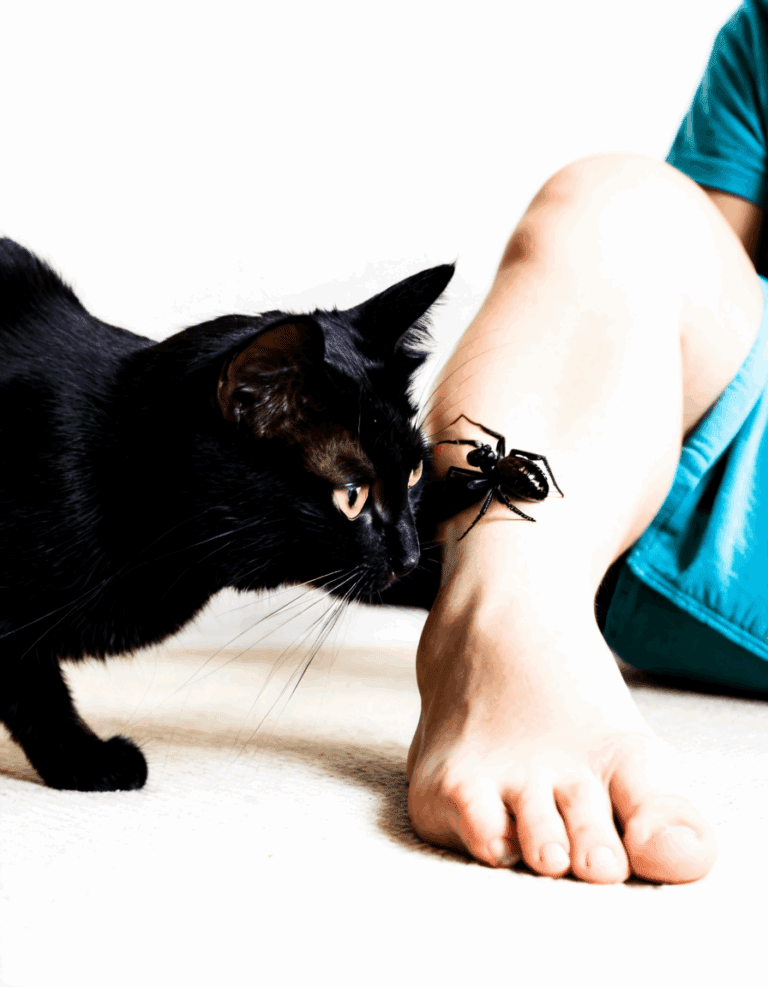 cat spider bite