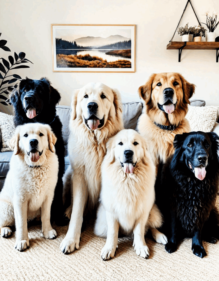 types of big fluffy dogs