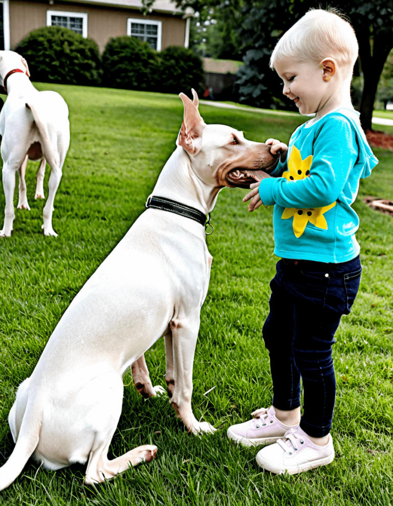 albino doberman pinscher