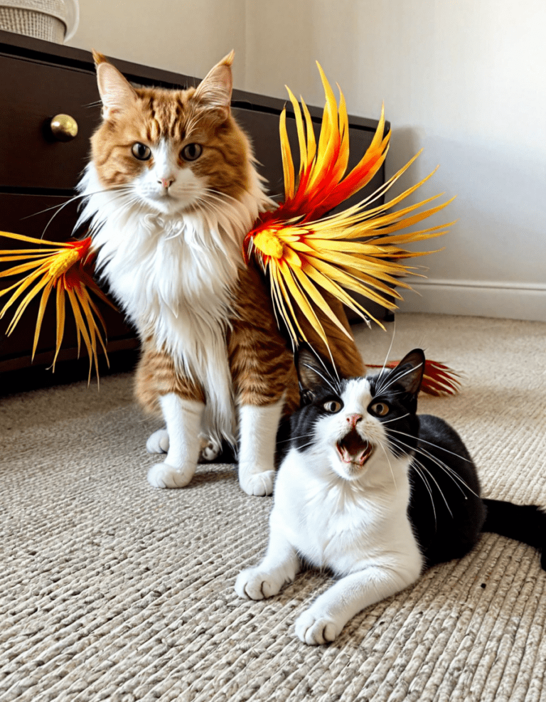 cat throwing up hairball