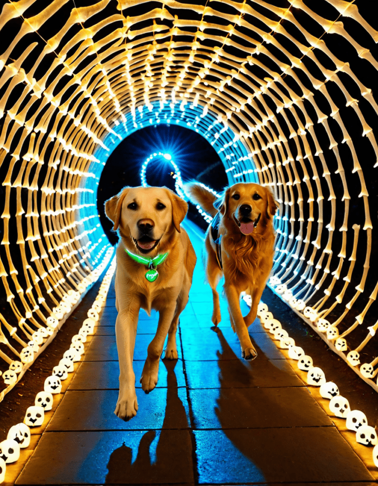 labrador and a golden retriever